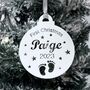 Personalised Baby's First Christmas Bauble, thumbnail 3 of 12