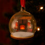 Fireplace Glass Bauble | 'Merry And Bright' | Christmas Tree Decoration | Glass Ornament | Christmas Eve Box | Festive | Gift Boxed, thumbnail 1 of 4