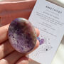 Amethyst Worry Stone For Calm And Clarity, thumbnail 1 of 5