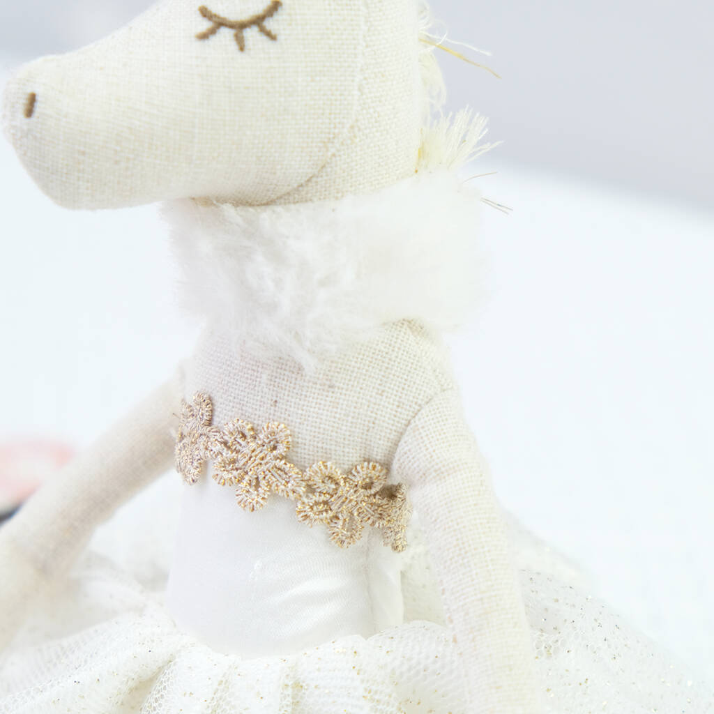 personalised unicorn soft toy