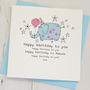 Personalised Elephant Birthday Card, thumbnail 1 of 2