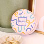 Personalised Colourful Jewellery Box Abstract Small, thumbnail 1 of 8