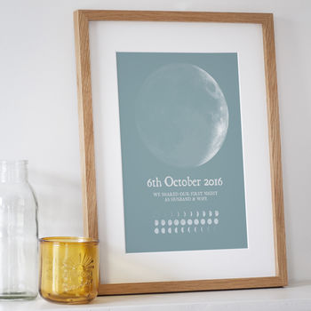 Personalised Phase Of The Moon Print, 3 of 8