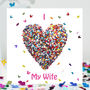 Wife Butterfly Card, Wife Love Card, thumbnail 1 of 8
