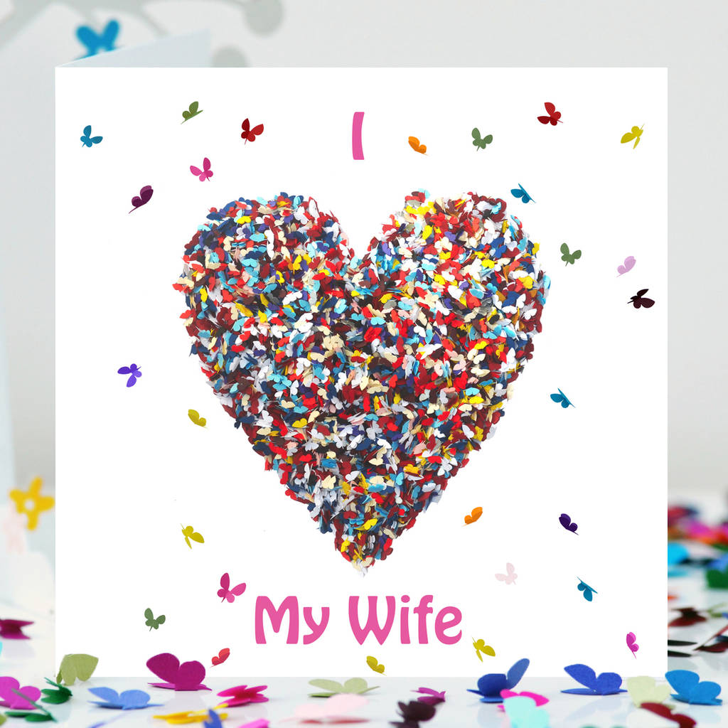 Wife Butterfly Card, Wife Love Card, 1 of 8