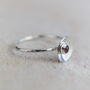 Sterling Silver Birthstone Dome Ring, thumbnail 10 of 12