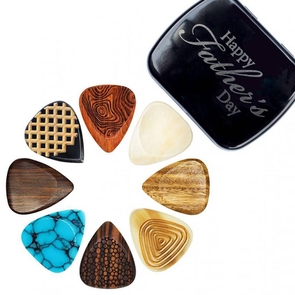 Father's Day Luxury Tin + Eight Electric Guitar Picks By Timber Tones