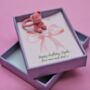 Personalised Happy Birthday Kids Fluffy Pink Teddy Bear Ring, thumbnail 1 of 7