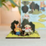 Personalised Hiking Dogs Birthday Pop Out Card, thumbnail 2 of 6