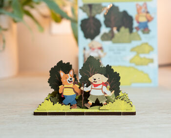 Personalised Hiking Dogs Birthday Pop Out Card, 2 of 6