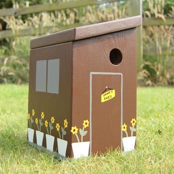 Personalised Garden Shed Bird Box, 5 of 7