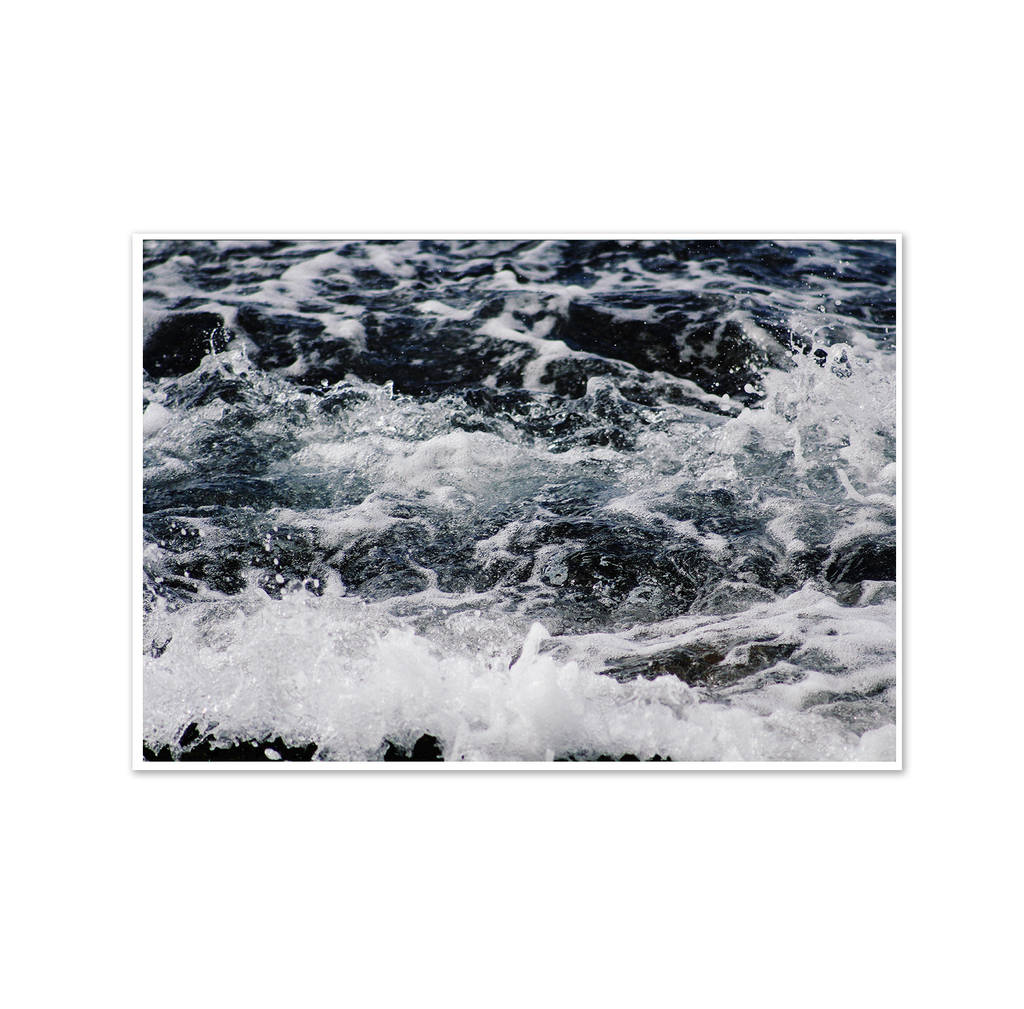 Ocean Waves Modern Nature Art Print By Abstract House ...