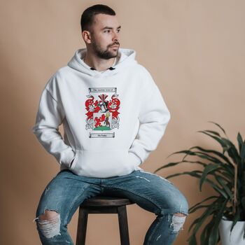 Personalised Hoodie With Large Coat Of Arms, 7 of 7