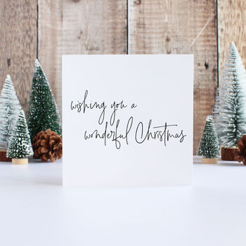 Wishing You A Wonderful Christmas Card, 2 of 3