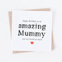 Amazing Mum Or Mummy Happy Birthday Card, thumbnail 2 of 3