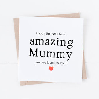 Amazing Mum Or Mummy Happy Birthday Card, 2 of 3
