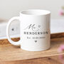 Personalised Mr And Mrs Mug Set – Wedding Or Anniversary Gift, thumbnail 3 of 4