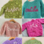 Personalised Baby Name Cardigan, thumbnail 12 of 12