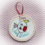 Personalised Robin Memorial Tree Decoration Bauble, thumbnail 5 of 7