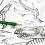 Giant Colouring Sheet Dinosaurs Personalise It, thumbnail 2 of 5