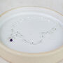 Sterling Silver Birthstone Satellite Chain Anklet, thumbnail 2 of 4