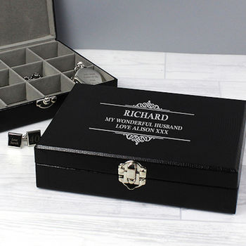 Personalised Large Cufflink Box, 7 of 9
