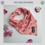 Pink Floral Dog Bandana, thumbnail 1 of 4