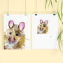 Inky Mouse Illustration Print, thumbnail 9 of 10