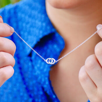 Personalised Sterling Silver Hug Necklace, 2 of 7