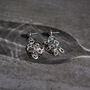 Silver Plated Rings Earrings, thumbnail 3 of 3