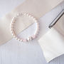 Rose Quartz And Pearl Bridal Bracelet, thumbnail 2 of 2
