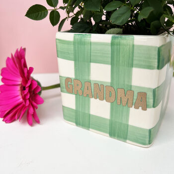 Personalised Ceramic Vase And Plant Pot, 5 of 12