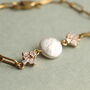 Art Deco Freshwater Pearl Bridal Bracelet Bangle, thumbnail 1 of 6