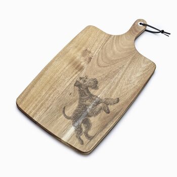 Personalised Irish Terrier Engraved Serving Board, 3 of 4
