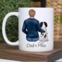 Personalised Man And Dog Mug, thumbnail 1 of 7