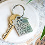 Personalised First Home Housewarming Gift Keyring, thumbnail 1 of 11