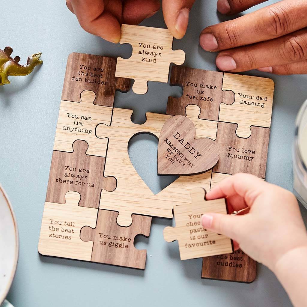Personalised Reasons I Love You Wooden Jigsaw Puzzle, 1 of 6