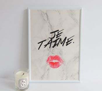 Marble Kiss French Print, 6 of 6