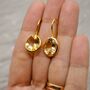 Citrine Earrings, Sterling Silver Gold Earrings, thumbnail 7 of 11