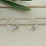30th Birthday Infinity Ring Hoop Earrings, thumbnail 2 of 7