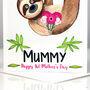 Personalised Sloth 1st Mother's Day Card, thumbnail 3 of 5