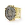 Grey ‘Solar Power’ Gemstone Gold Plated Statement Ring, thumbnail 1 of 3