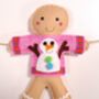 Sewing Kit Gingerbread Men In Jumpers Christmas Garland, thumbnail 7 of 10