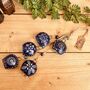 Midnight Blue Bell Wind Chime Boho Home And Garden Decor, thumbnail 1 of 8