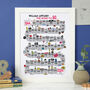80th Birthday Personalised Print The Road To 80, thumbnail 1 of 12
