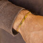 Golden Personalised Chain Bracelet, thumbnail 2 of 10