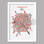 Manchester United Wheel Of Fame Poster Print, thumbnail 2 of 6