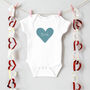 Personalised Love Heart Name Babygrow Or Sleepsuit, thumbnail 4 of 4