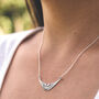 Sterling Silver Angel Wings Necklace, thumbnail 1 of 3