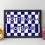 Tottenham Hotspur Print Personalised Spurs Gift Or Card, thumbnail 1 of 5